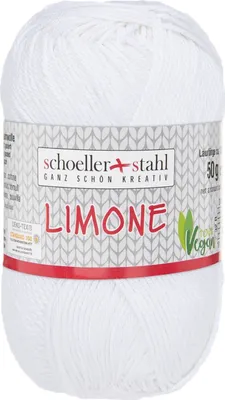 A ball of white yarn with a label.