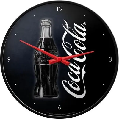 Zdjęcie produktu dla Zegar Ścienny Coca Cola - Czarny