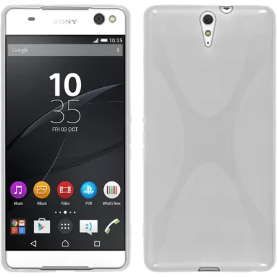 Produktbild von PhoneNatic Case kompatibel mit Sony Xperia C5 Ultra - clear Silikon Hülle X-Style + 2 Schutzfolien