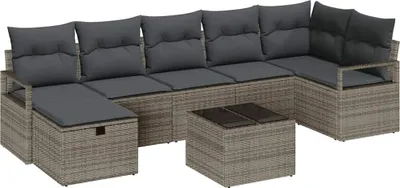 Obrázok produktu pre Sada pohoviek s vankúšom 4 pcs polyratan