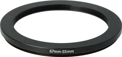 Produktbild von vhbw Step-Down-Ring Adapter 67 mm auf 55 mm für Kamera Objektiv - Filteradapter Metall