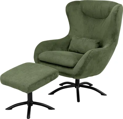 Produktbild von home24 Sessel mit Hocker - Cord