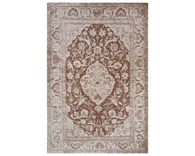 Zdjęcie produktu dla Dywan, chodnik do kuchni 80x165cm, płasko tkany brązowy wzór tradycyjny