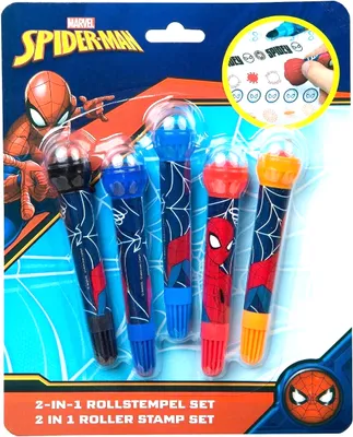 Produktbild von Undercover -Marker mit Roll Stamp Spiderman, 5st.