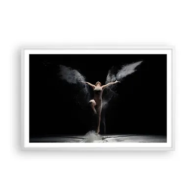 Produktbild von Gerahmtes Poster - Weißer Rahmen - Fotografie Tanz Flügel - 91,5x61 cm - Wand Bild - Wanddeko - Wandbilder - Kunstposter - Wandposter - Bilderrahmen - Bilder - Kunstdruck - Wandbild - P2WAA91x61-4306
