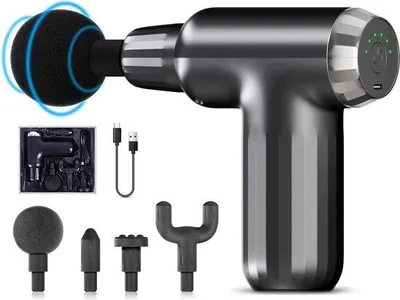 Productafbeelding van Elektrische mini-massageapparaat, 6 standen, 4 massagekoppen, draagbaar
