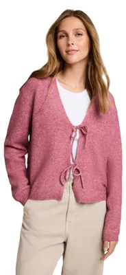 Produktbild von TOM TAILOR Denim Damen Strickjacke mit Schleifendetail