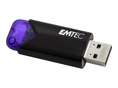 Image de Emtec Click Easy lecteur USB flash 128 Go USB Type-A 3.2 Gen 1 (3.1 Gen 1) Noir, Violet