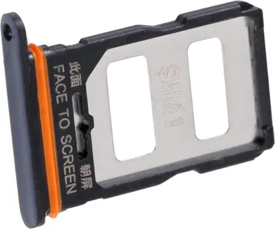 Produktbild von Simkartenhalter passend für Xiaomi 12T, 12T Pro (22071212AG, 22081212UG), Originalersatz, Schwarz