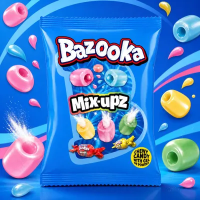 Produktbild von Bazooka Mix-Upz Chewy Candy 120g