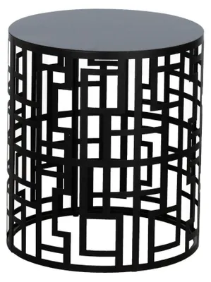 Productafbeelding van Eglo LIVING Tafel, hoogte 450 mm, diameter 395 mm, mat zwart, model OGUNI, artikelnummer 424011
