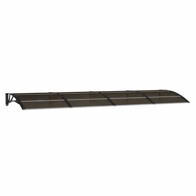Obrázok produktu pre vidaXL Strieška na dvere čierna 350x100 cm polykarbonát - Markízy