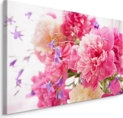 Produktbild von Fabelhafte Canvas LEINWAND BILDER 120x80 cm XXL Kunstdruck Pfingstrosen Blumen Natur