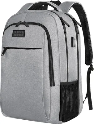 Produktbild von TRVLMORE 28L Rucksack - Rucksack mit 15,6 Zoll Laptopfach - Schulrucksack - Spritzwassergeschützt - Herren und Damen - Jungen und Mädchen - Grau
