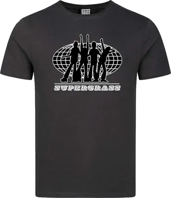 Immagine prodotto di Amplified - T-shirt "Supergrass 25" per uomo/donna Unisex GD4260 (XXL) (carbone)