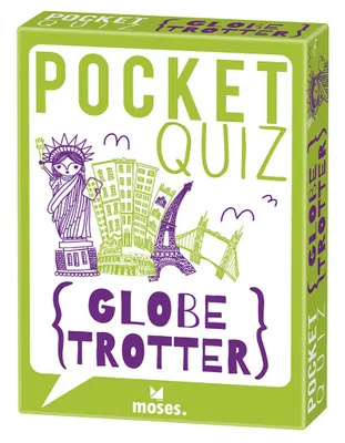 Produktbild von Moses 55004 - Pocket Quiz - Globetrotter - Kartenspiel