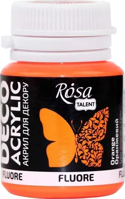 Zdjęcie produktu dla Rosa Talent Farba akrylowa 93 Orange Fluorescent 20 ml 1 szt.