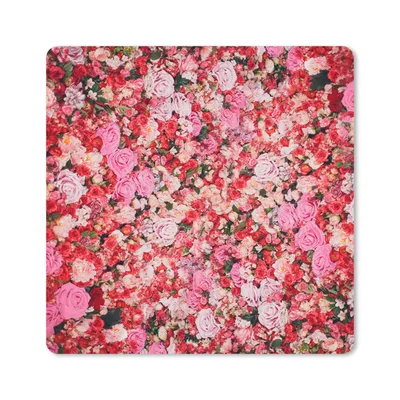 Produktbild von MuchoWow® Mauspad Mousepad Blumen - Farben - Rosen 20x20 cm - Mousepads - Maus Mat - Pad - Mausunterlage - Desk Mat - Bureauartikeln