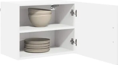Produktbild von Eleganter Möbel Küchenschrank mit Regal Weiß 50 x 31 x 40cm Holzwerkstoff - CJG442315 - Küchenschränke