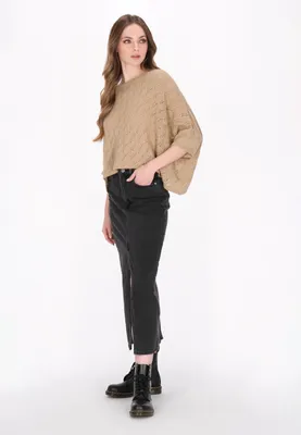 Zdjęcie produktu dla Poncho damski SAPORTA - beżowy, rozmiar M/L