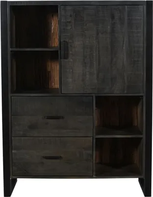 Produktbild von SLEEPER Highboard 1 Tür / 2 Schubladen / 4 Ablagen / Licht