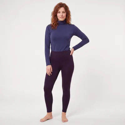 Produktbild von Thermounterwäsche Set Damen 2-teilig Rollkragenshirt und schwarze Thermoleggings