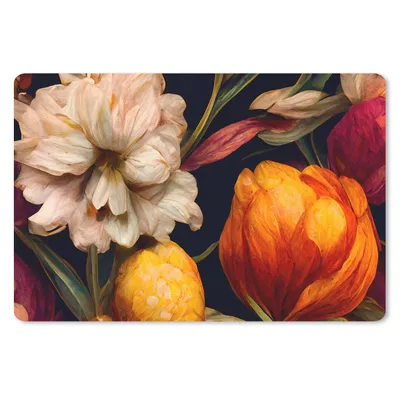 Produktbild von MuchoWow® Mauspad Mousepad Blumen - Pflanzen - Weiß 27x18 cm - Mousepads - Maus Mat - Pad - Mausunterlage - Büroartikel - Desk Matten