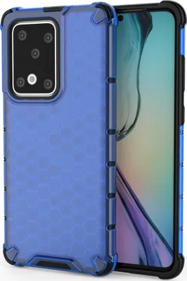 Produktbild von Mobigear Honeycomb  Huawei P40 Hülle Hardcase Backcover Stoßfest - Blau