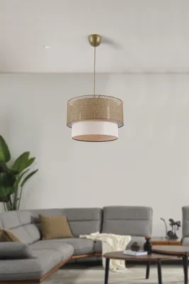 Produktbild von Opviq, Coral - Beige, Cream,Leuchter, Beige, METALLKÖRPER, 30 x 30 x 70 cm