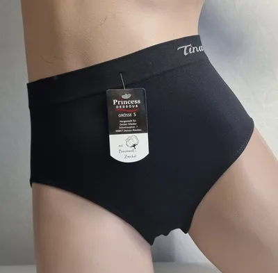 Produktbild von *Princess Dessous*Damen Hüftslip "Tina" 3er Pack ohne Nähte super elastisch Gr. S, Schwarz