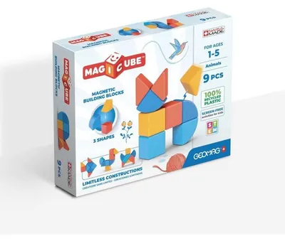 Image de Geomag Magicube Animaux 9 Pièces