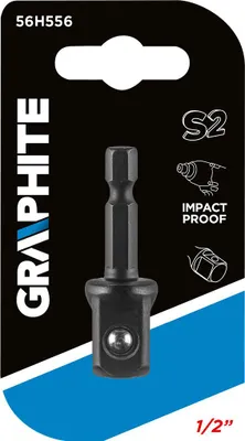 Obrázok produktu pre Adaptér GRAPHITE z 1/4" HEX na 1/2" štvorhran