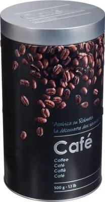 Obrázok produktu pre Kávová plechovka, 500 g, čierna