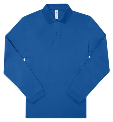 Produktbild von B&C - "My Polo 180" Poloshirt für Herren Langärmlig FK2867 (3XL) (Königsblau)