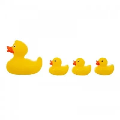 Image de Akuku Water Toys Duckies, 4 pièces - jaune