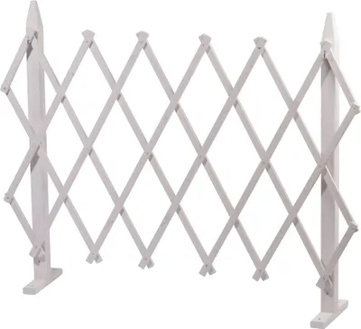 Produktbild von Faltbares Rankgitter mit Standfüßen & Erdspießen, ca. 110 x 80 cm, Weiß