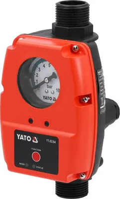 Produktbild von Pumpensteuerung mit Druckschalter Elektronische Druckwächter für Wasserpumpen, Hauswasserwerk & Gartenpumpen 10 bar mit Trockenlaufschutz