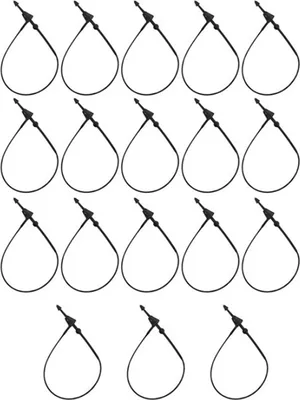 Produktbild von 180mm Sicherheitsfäden für Etiketten | 1000 Loop Pins Set in Schwarz | Nutzung ohne Etikettierpistole / Heftpistole | Fäden für Kleidung und andere Produktetiketten | Loop Lock Preisschild Faden