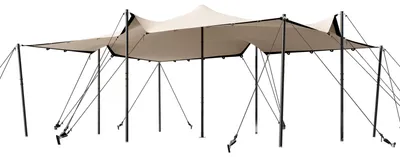 Produktbild von TOOLPORT Professional Stretchzelt 4,5x6m mit Aluminiumgestänge wasserdicht für Events und Outdoor Einsätze