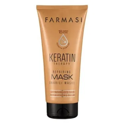 Produktbild von KBruShop Keratin Haarmaske 200 ml  Farmasi– Intensive Haarpflege gegen Spliss & Trockenheit