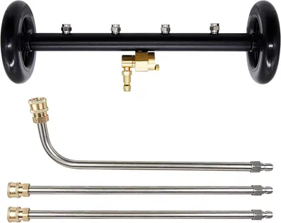 Hochdruckreiniger-Unterbodenreiniger 2-in-1, 40 cm, 4 Düsen, 4000 PSI