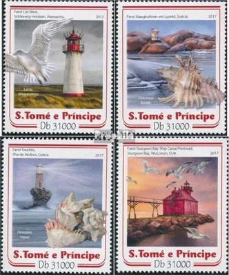 Produktbild von Briefmarken Sao Tome e Principe 2017 Mi 7033-7036 (kompl. Ausgabe) postfrisch Leuchttürme und Muscheln