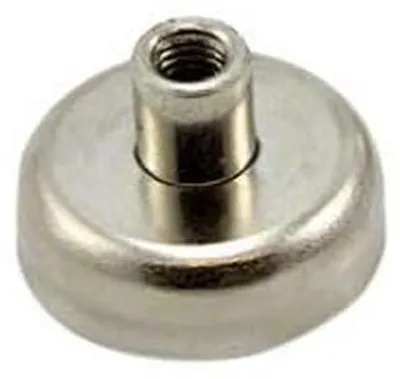 Neodym Topfmagnet 25x16 mm, M5 Gewinde, 20 kg Zugkraft