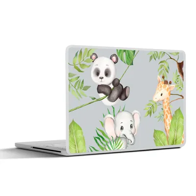 Produktbild von MuchoWow® Laptop Aufkleber Sticker Cover Dschungel - Blätter - Tiere 30x21 cm - Sticker für Laptop - Selbstklebend