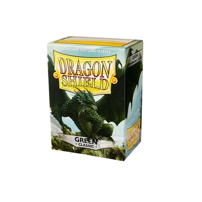 Productafbeelding van Dragon Shield Standaard beschermhoezen - Groen (100 stuks)