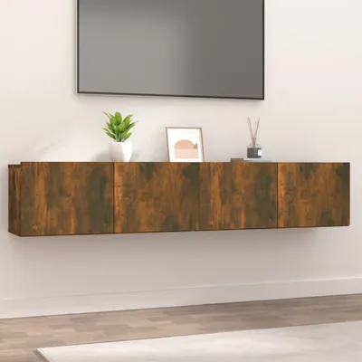 Obrázok produktu pre The Living Store TV skrinky 2 ks. Údený dub 80x30x30 cm Materiál na báze dreva