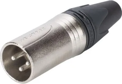 Zdjęcie produktu dla Neutrik - Złącze kablowe XLR, 3-pinowe męskie, posrebrzane, niklowane