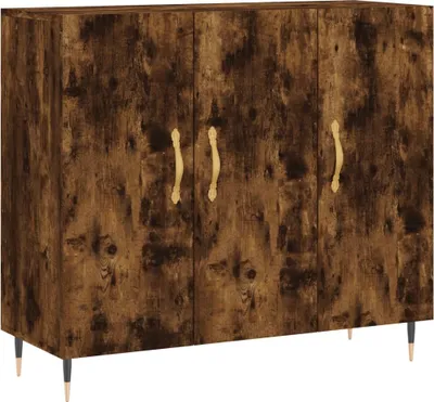 Obrázok produktu pre vidaXL Príborník Smoked Oak 90x34x80 cm Inžinierske drevo
