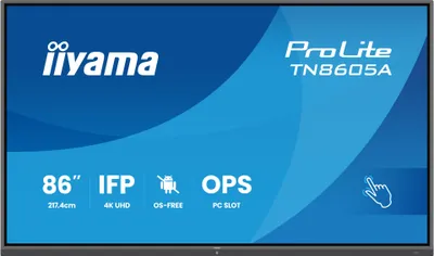 Produktbild von iiyama TN8605A-B1AG, Interaktiver Flachbildschirm, 2,17 m (85.6"), 3840 x 2160 Pixel