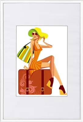 Produktbild von WOLTU Bilderrahmen 30x40 cm aus Kunststoff mit Passepartout, Wanddeko, Weiß